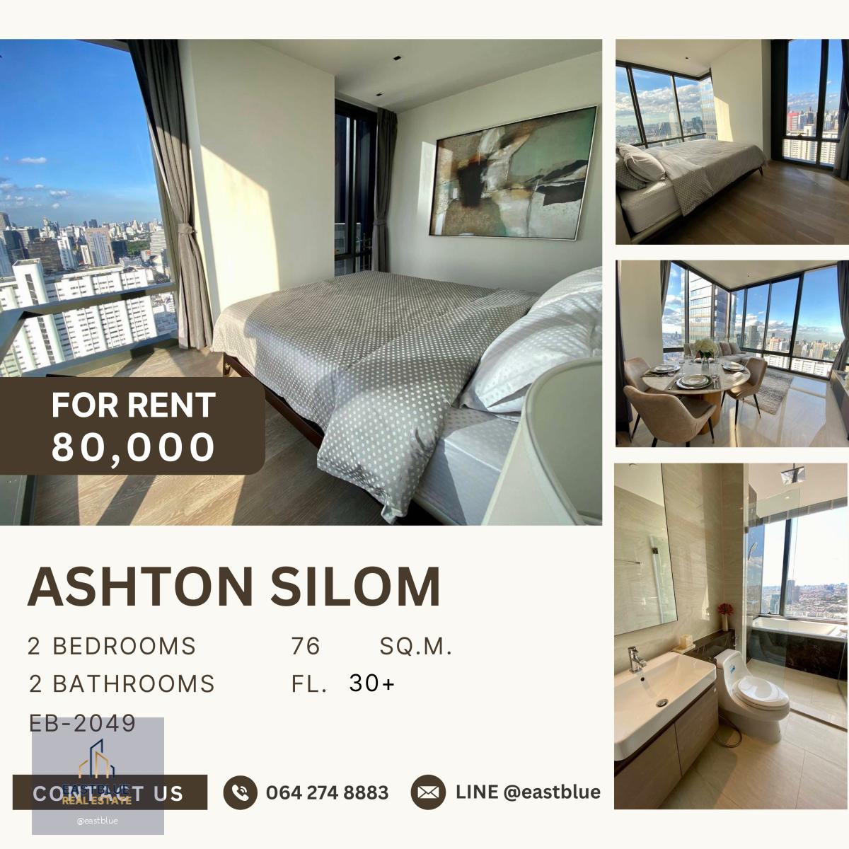 Ashton Silom, 2 bed, 80000 per month