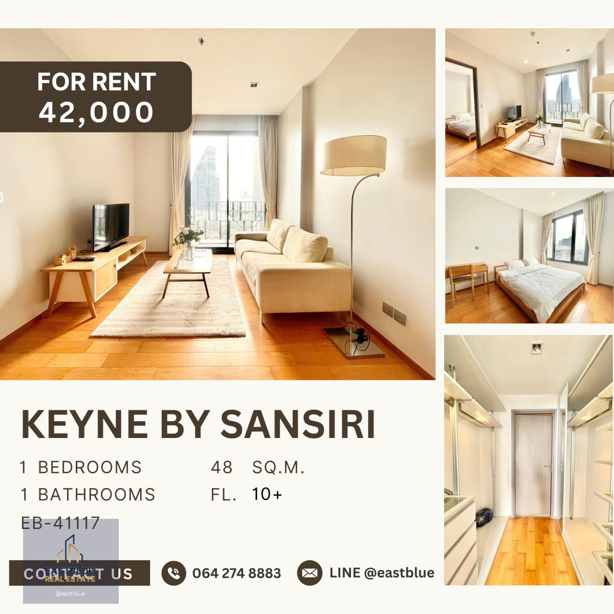 Keyne by Sansiri, 1 bed, 42000 per month