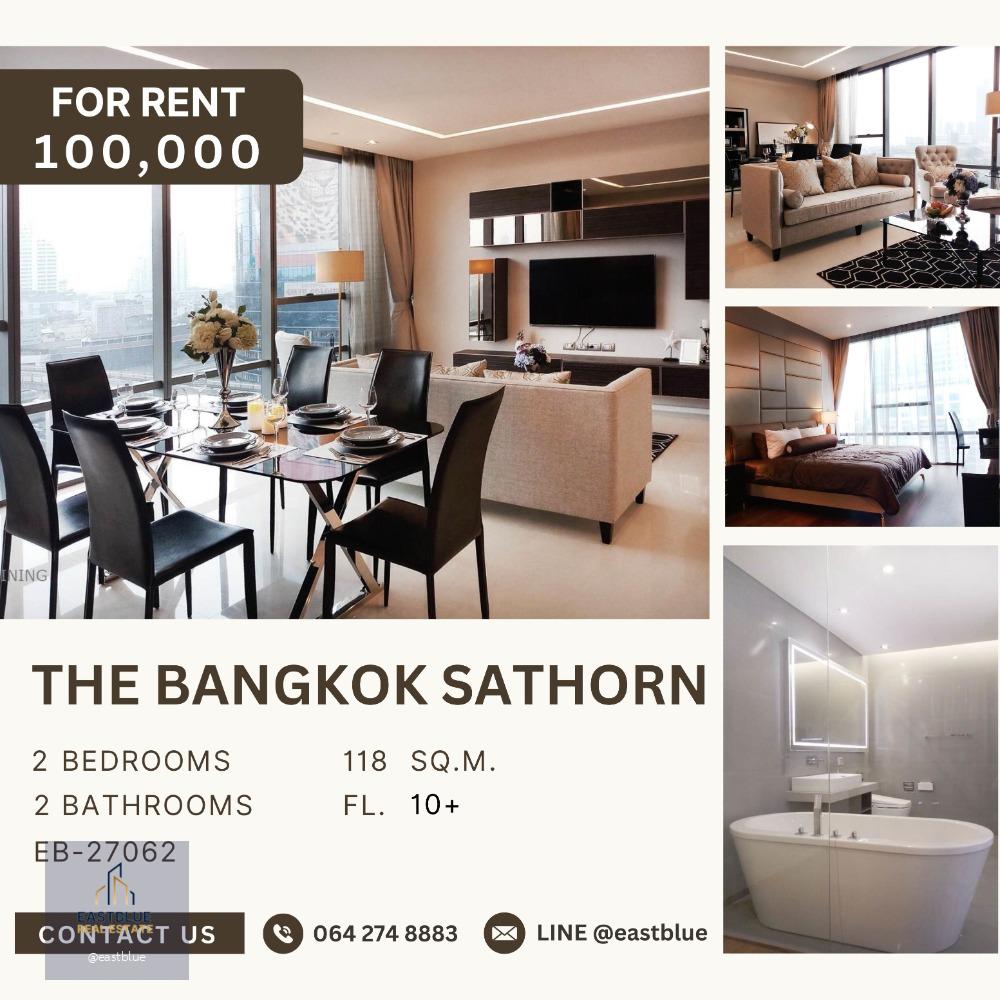 The Bangkok Sathorn 2 Bed 100,000 per month