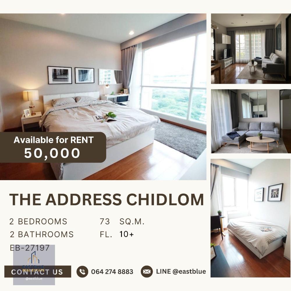 The Address Chidlom 50,000 THB per month