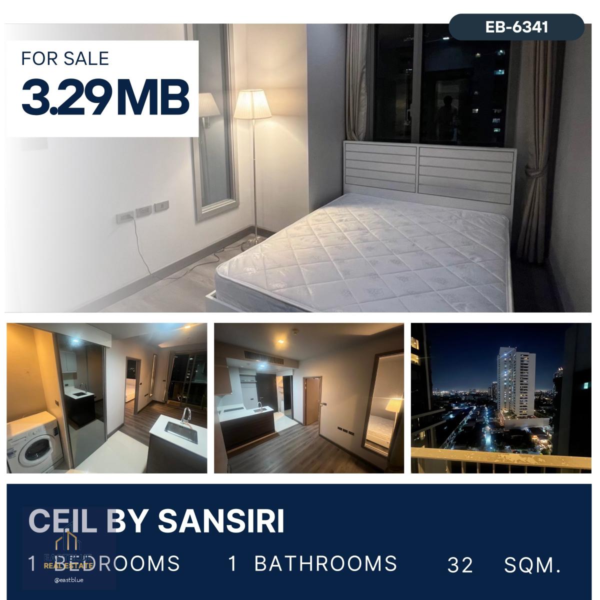 Ceil by Sansiri 1 ห้องนอน ชั้นสูง ราคาดี 3.29 MB