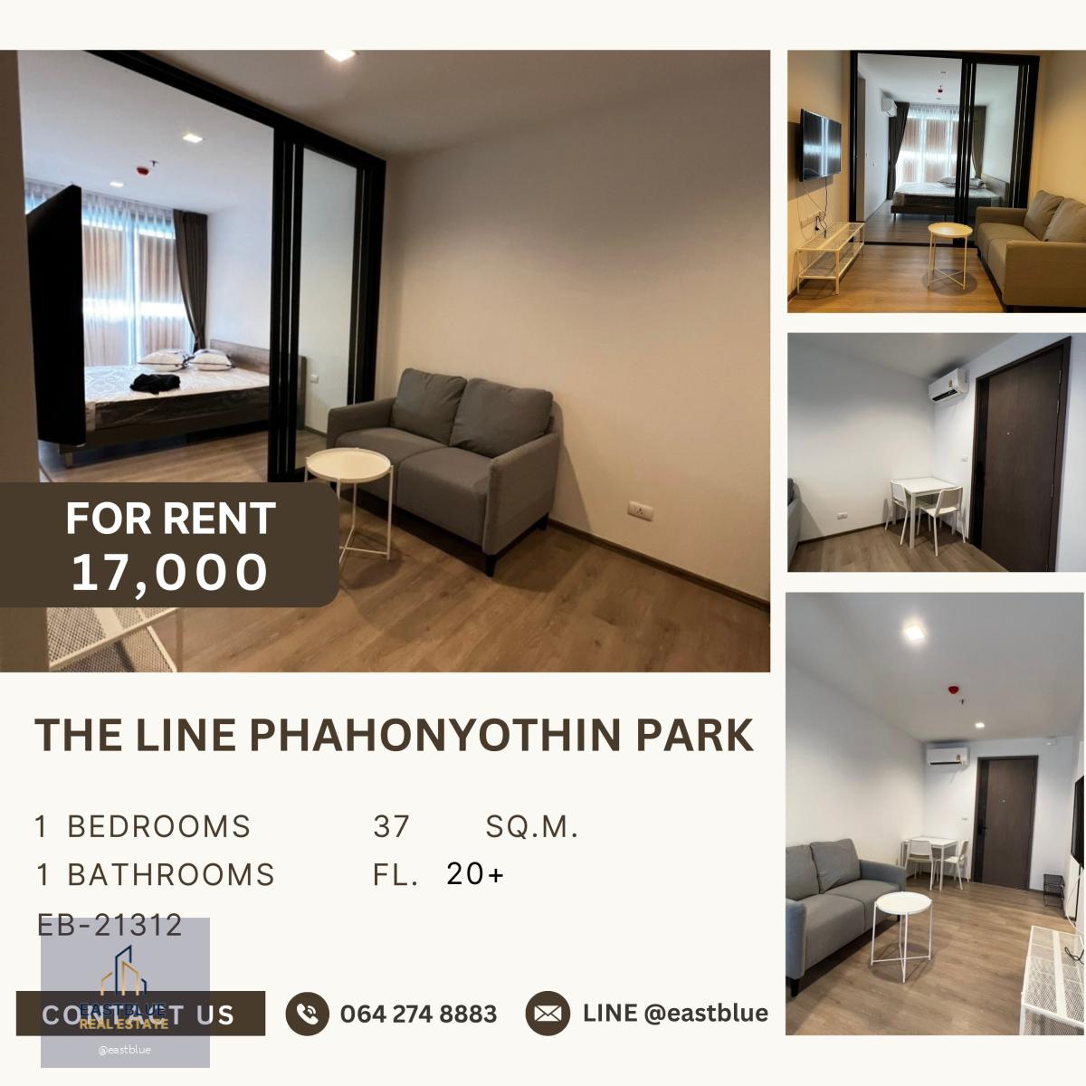 The Line Phahonyothin Park, 1 bed, 17000 per month