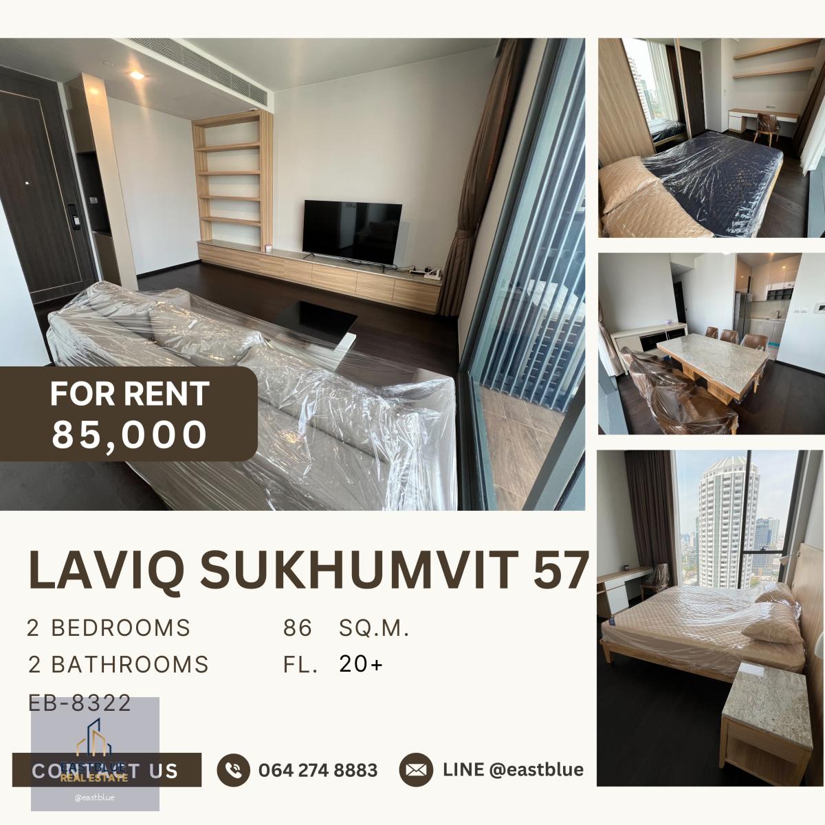 LAVIQ Sukhumvit 57, 2 bed, 85000 per month