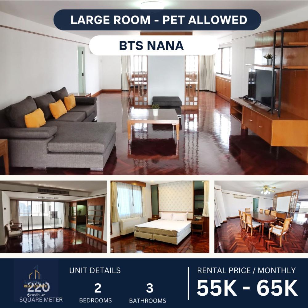 Rare Find! Spacious 3 Beds Pet-Friendly Apartment , BTS Nana