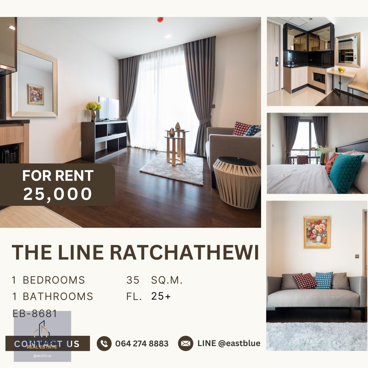 The Line Ratchathewi, 1 bed, 25000 per month