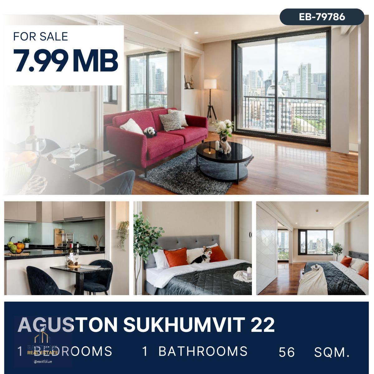 Aguston Sukhumvit 22 Pet-Friendly 1 Bed 7.9 MB.